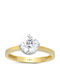 Goldjewels Μονόπετρο από Χρυσό 14K