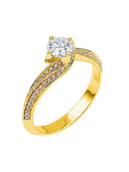 Single Stone from Gold 14K