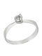 FenixJewelry Einzelstein aus Weißgold 14K mit Diamant