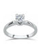 Single Stone from White Gold 14K