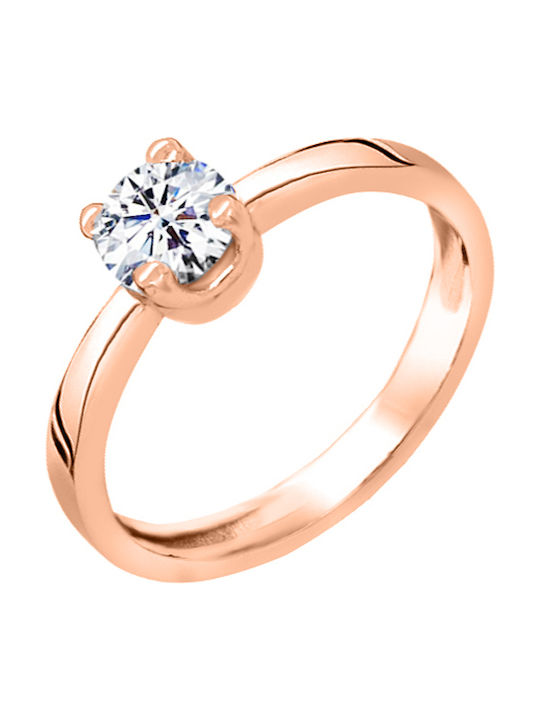 Single Stone from Rose Gold