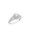 Single Stone from White Gold 14K