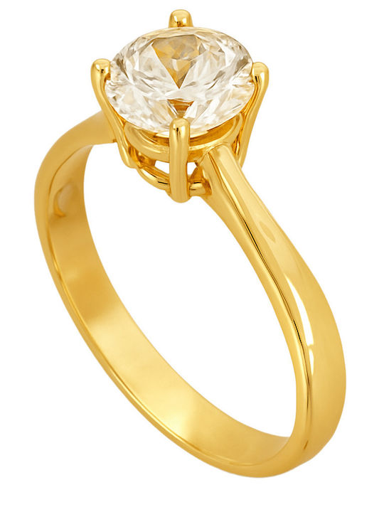 FenixJewelry Единичен камък от Злато 14K