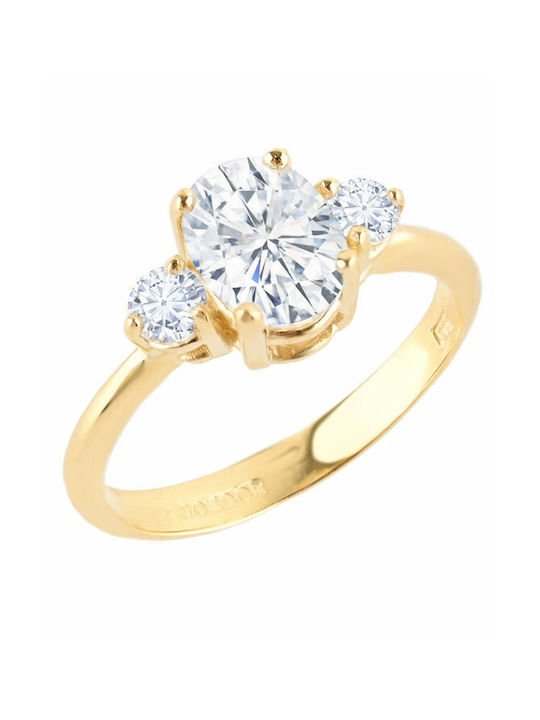 Single Stone from Gold 14K