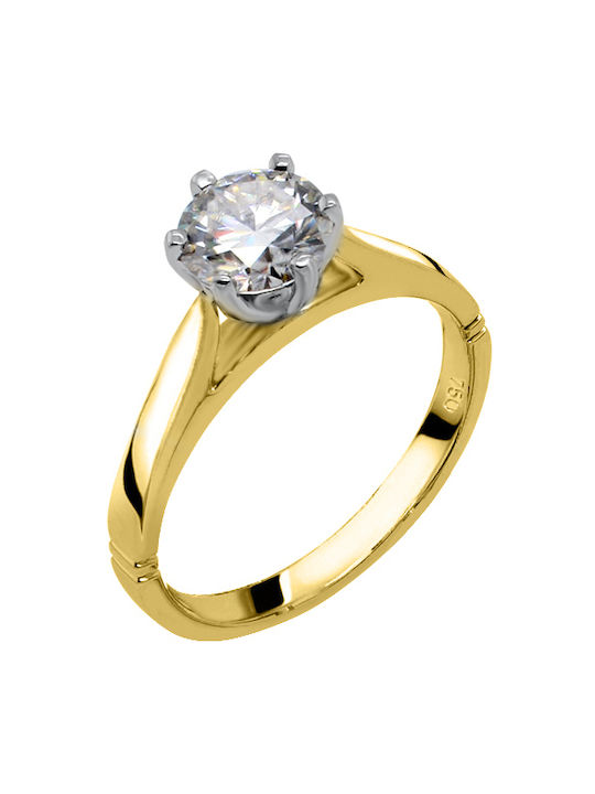 Single Stone from Gold 18K