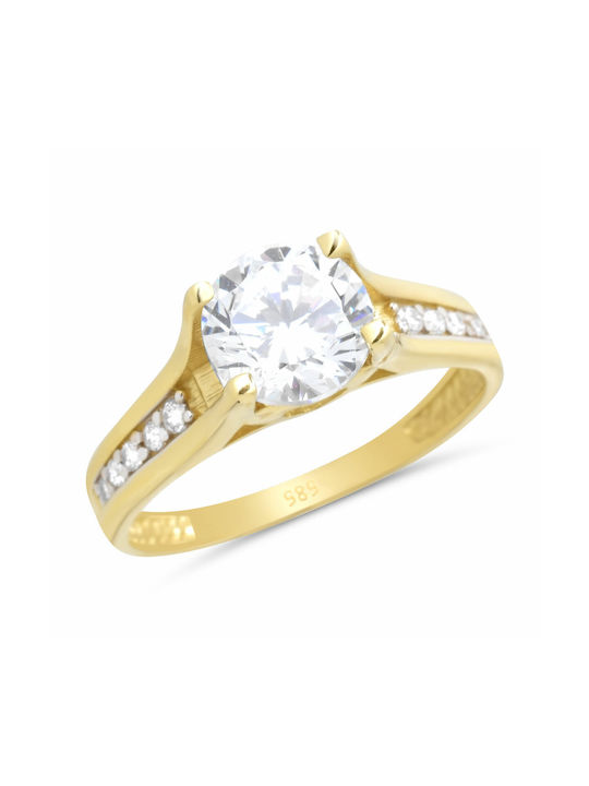 Single Stone from Gold 14K