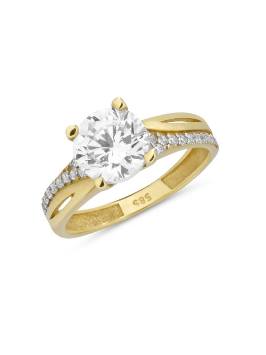 Single Stone from Gold 14K