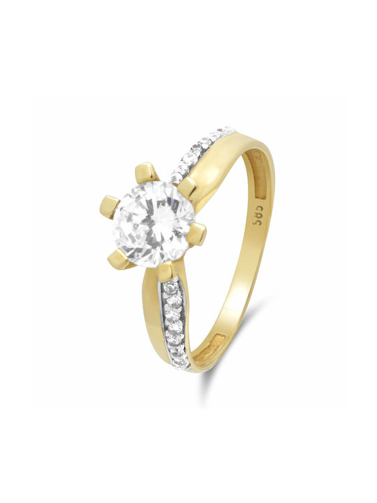 Single Stone from Gold 14K