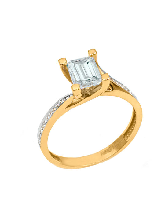 Single Stone from Gold 14K