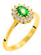 Single Stone from Gold 18K with Diamond