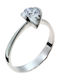 Single Stone from White Gold 14K