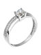 Single Stone from White Gold 14K