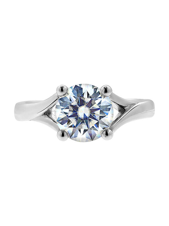 Single Stone from White Gold 18K