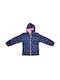 Else Windproof Girls Casual Jacket Navy Blue with Ηood