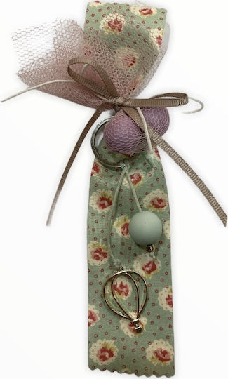 Christening Favor with Keychain made of Fabric