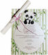 Day4you Panda Baptism Invitation Animals