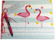 Day4you Flamingo Χειροποίητο Βιβλίο Ευχών με θέμα Φλαμίνγκο από Χαρτόνι