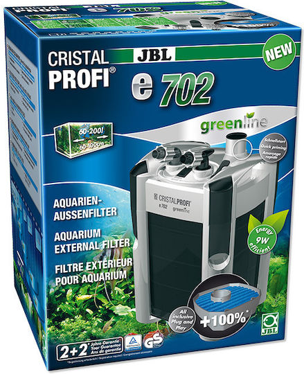 JBL External Aquarium Filter for Aquarium Volume up to 200lt with Flow Rate of 700lt/h