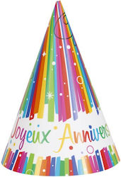 Unique Regenbogenbänder Joyeux Anniversaire 8 Stück