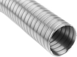 Chimney Chimney Tube Metallic 80mm Silver