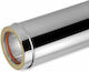 Inox Shell Chimney Chimney Tube Inox 300mm Silver