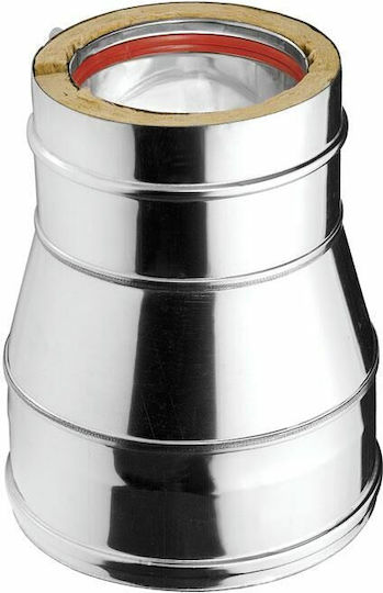 Inox Shell Καπέλο Καπνοδόχου Inox 150mm Ασημί