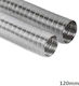 Chimney Chimney Tube Metallic 120mm Silver