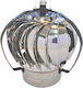 Spiroduct Chimney Crown Inox 400mm Silver
