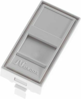 Nexans Network & Phone Front Plate Switch Gray 10188660