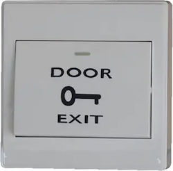 Artion Systems Complete Wall Push Exit Button with Frame White EB86M Artion Systems Complete Wall Push Exit Button with Frame White EB86M