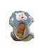Kinder Fotorahmen Metallisch Hellblau 9x13cm