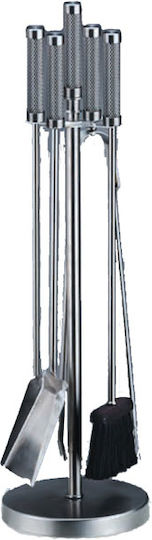 Fireplace Tool Set with Stand Holder Black