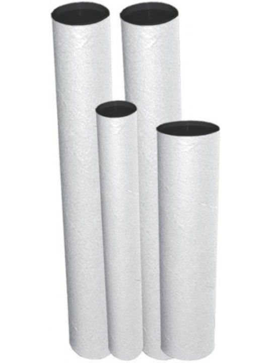 Eco-Friendly Drafting Tube with Lid D6.5x53cm White