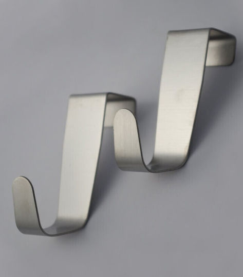 Türhaken Einzelplatz Rostfreier Stahl 6,5x2,5cm 2 Stück