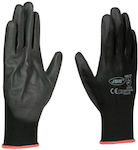 JBM Gloves for Work Black Polyurethane