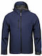 Fageo Arbeitsjacke Softshell mit Kapuze Marineblau