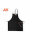 Ak Official Apron Arbeitskittel Labor Schwarz AK9200