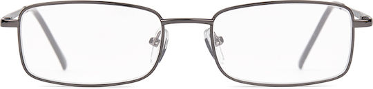 Perspectiv Perspectiv #d Gunmetal Bărbați Ochelari de citit +1.50 în culoarea Argintiu #D-GUNMETAL-ACQUA+1.50
