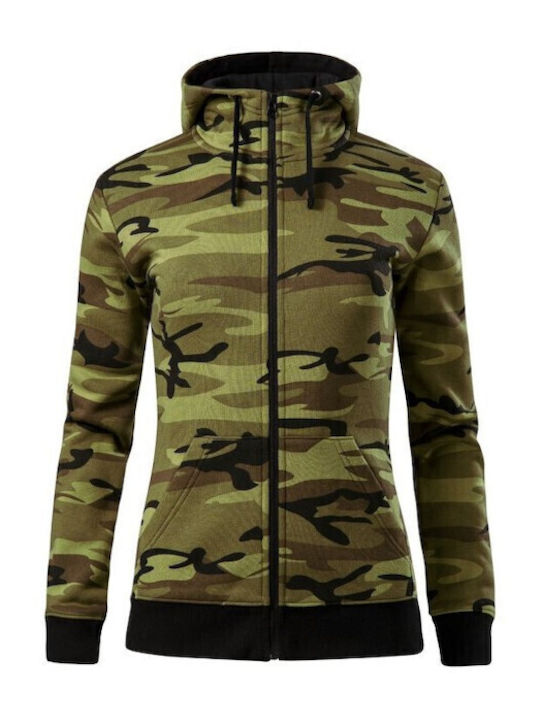 Damen Sweatshirtjacke Grün