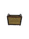 Decorative Basket Wooden with Handles Brown 41x36x49cm