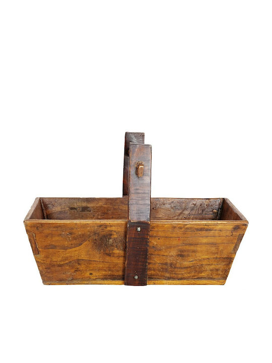 Wooden Decorative Basket 58x30x40cm