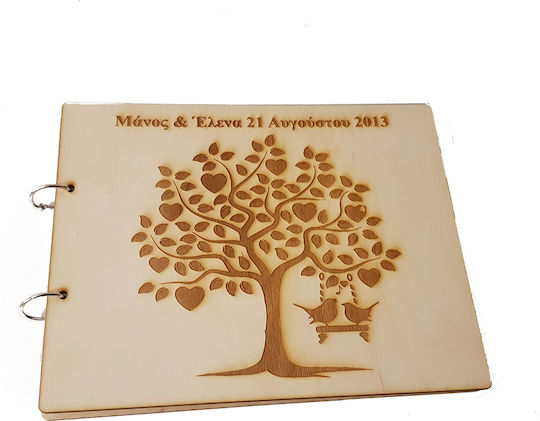 Woodseason Carte de dorințe pentru nunți Nuntă Bej