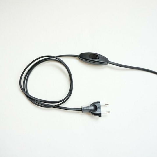 Arditi Netzkabel mit Durchmesser 2x0.75mm² in Schwarz Farbe 1m 1Stück