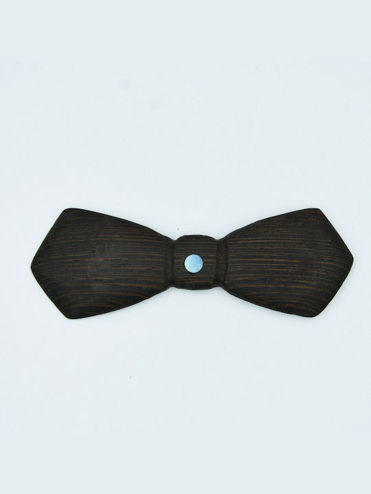 Wooden Bow Tie Brown