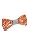Wooden Bow Tie Brown