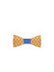 Wooden Handmade Bow Tie Blue Anchor