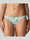 Bikini Slip with Ties Turquoise