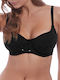 Freya Padded Underwire Bikini Bra Black