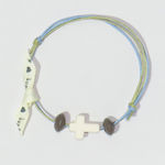 Christening Charm Bracelet Light Blue 1pcs