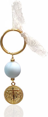 The Art of Beading Christening Charm Keychain Gold 20pcs